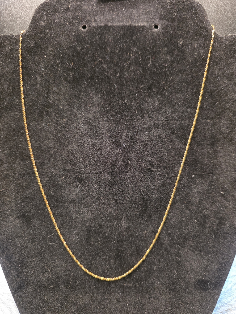 #385 Giani Bernini Gold Bead Station Necklace